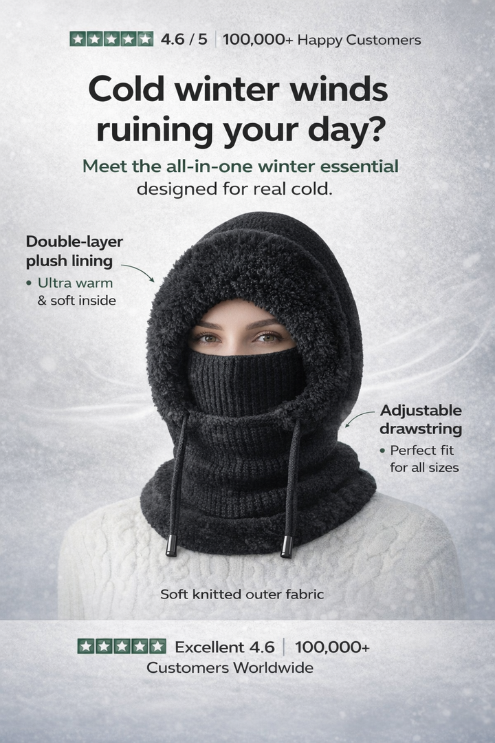 UltraWarm™ 3-in-1 Hooded Fleece Beanie